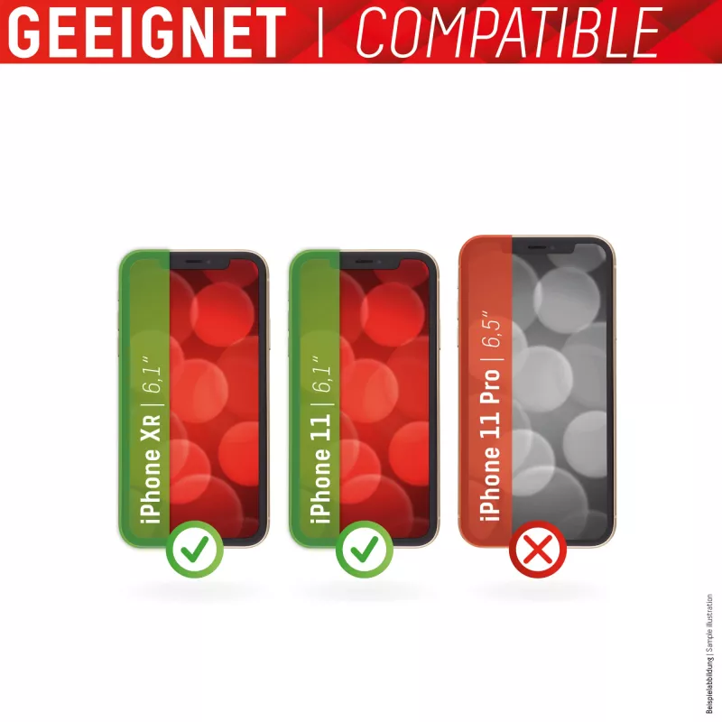 Displex Smart Glass (9H) Apple iPhone XR/11, asennustarra, särkymätön, ultraohut, näkymätön