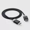 ALOGIC FUDP2-SGR DisplayPort-kaapeli 2 m harmaa musta