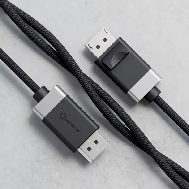 ALOGIC FUDP2-SGR DisplayPort-kaapeli 2 m harmaa musta
