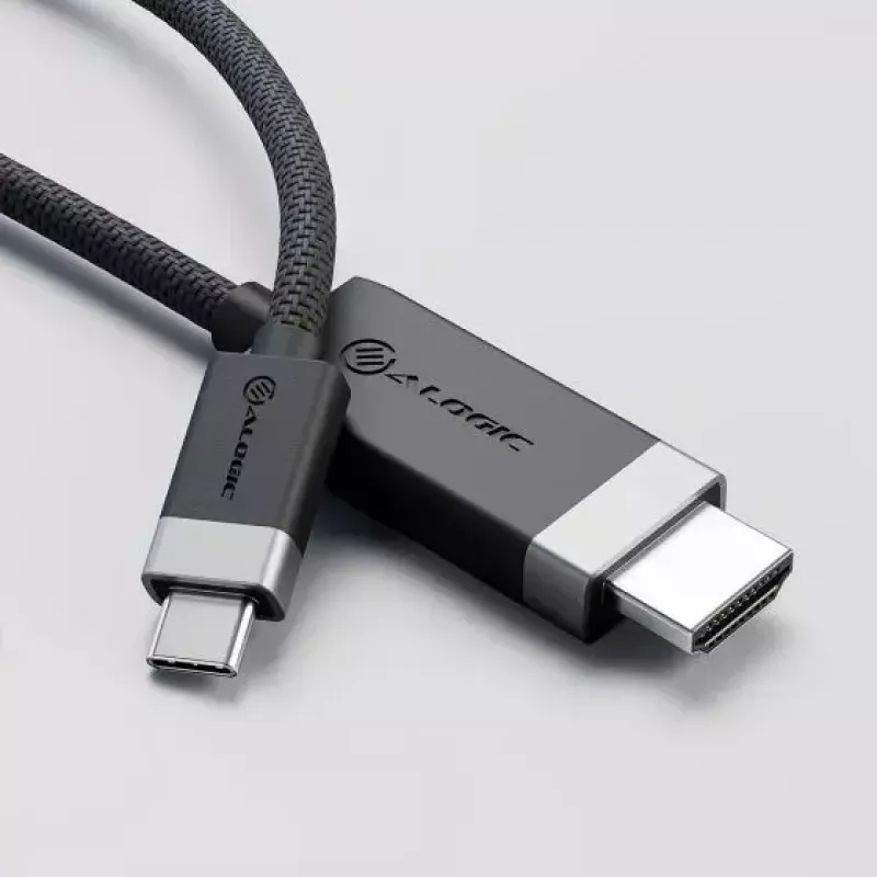 ALOGIC FUCHD2-SGR videokaapeliadapteri 2 m HDMI Type-A USB Type-C harmaa