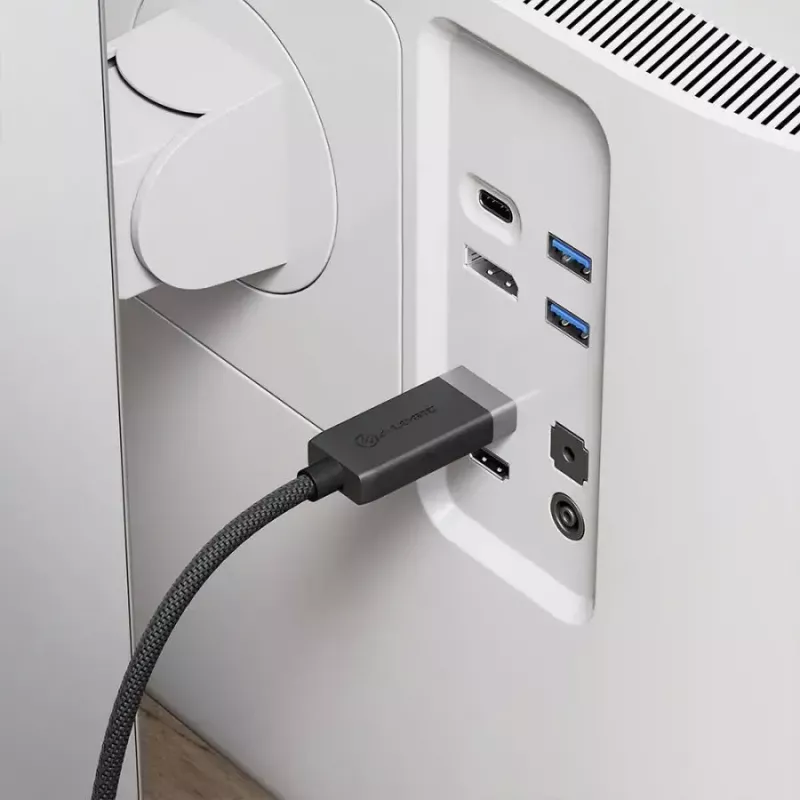ALOGIC FUDPHD2-SGR videokaapeliadapteri 2 m DisplayPort HDMI musta harmaa