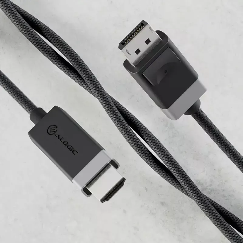 ALOGIC FUDPHD2-SGR videokaapeliadapteri 2 m DisplayPort HDMI musta harmaa