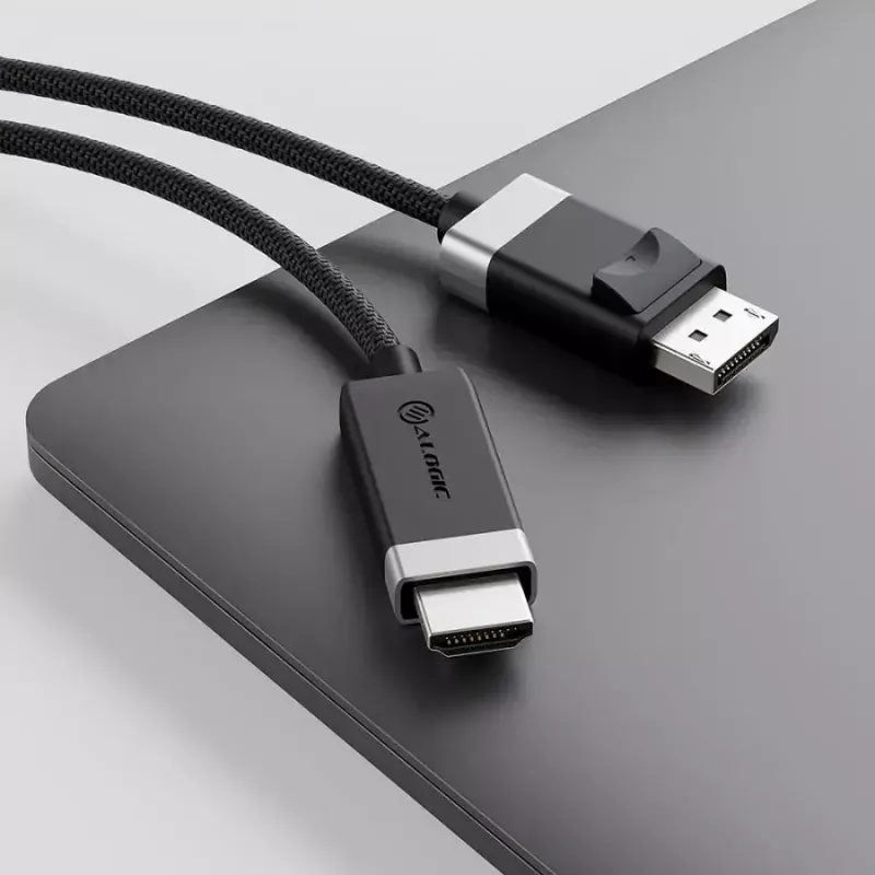 ALOGIC FUDPHD2-SGR videokaapeliadapteri 2 m DisplayPort HDMI musta harmaa