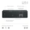 Logitech MX Keys S näppäimistö yleiskäyttöön RF langaton + Bluetooth AZERTY belgialainen grafiitti