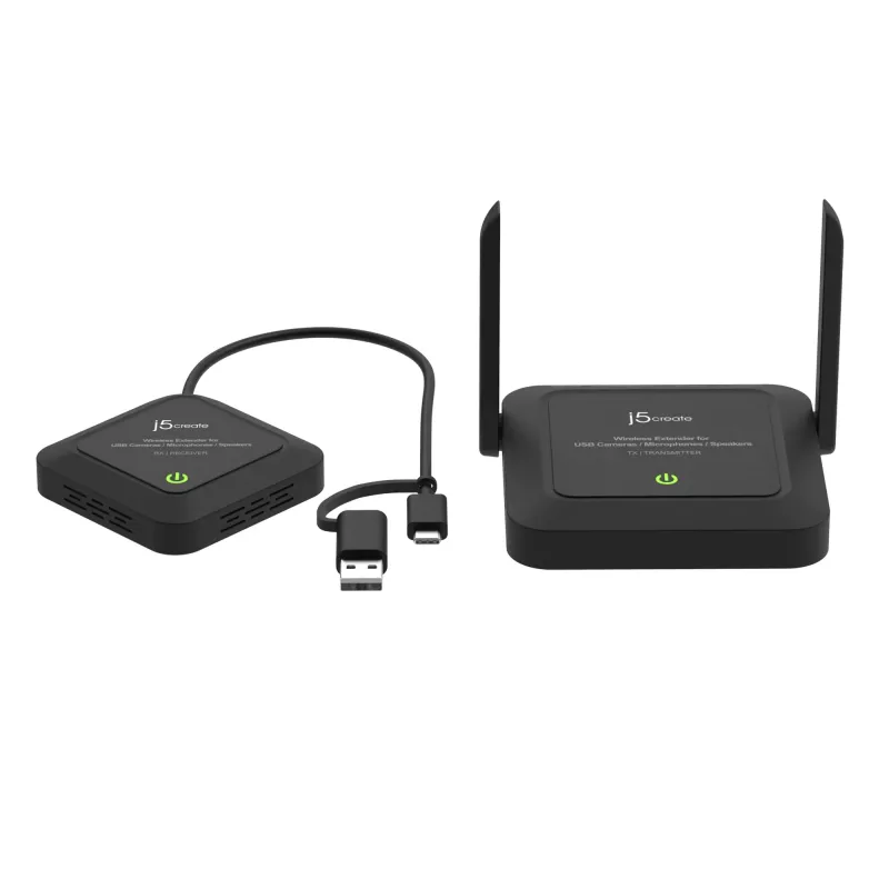 j5create JVW120 langaton jatko USB™ kameroille / mikrofoneille / kaiuttimille, musta