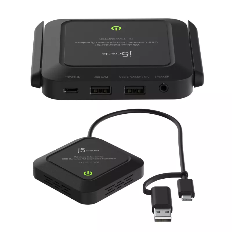 j5create JVW120 langaton jatko USB™ kameroille / mikrofoneille / kaiuttimille, musta