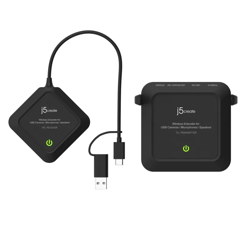 j5create JVW120 langaton jatko USB™ kameroille / mikrofoneille / kaiuttimille, musta