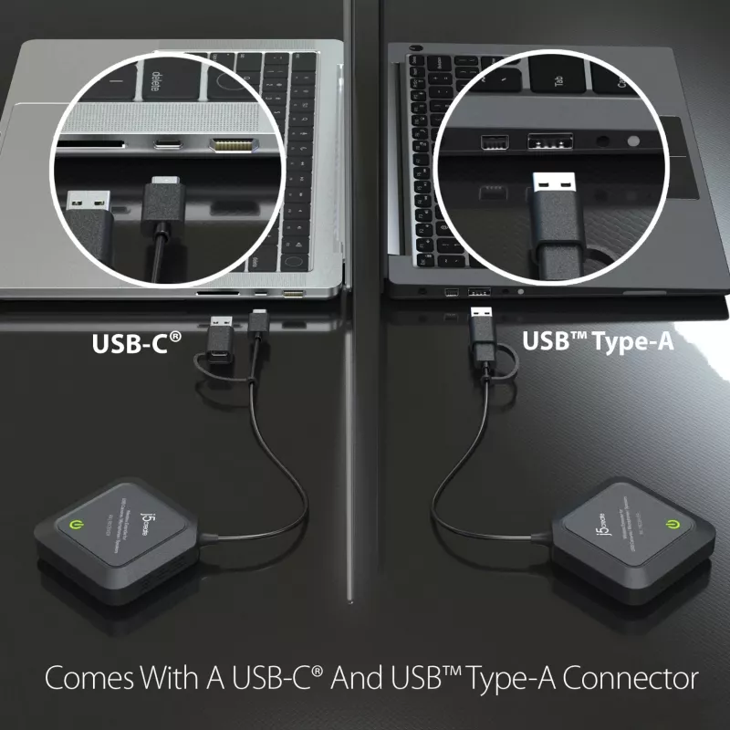j5create JVW120 langaton jatko USB™ kameroille / mikrofoneille / kaiuttimille, musta