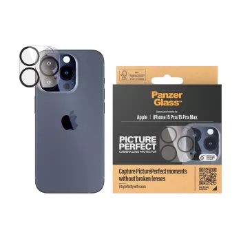 PanzerGlass ® PicturePerfect kameralinssin suojus iPhone 15 Pro | 15 Pro Max