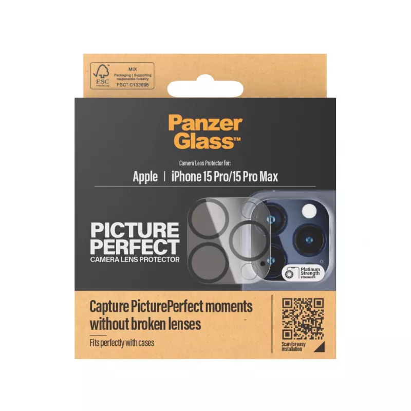 PanzerGlass ® PicturePerfect kameralinssin suojus iPhone 15 Pro | 15 Pro Max