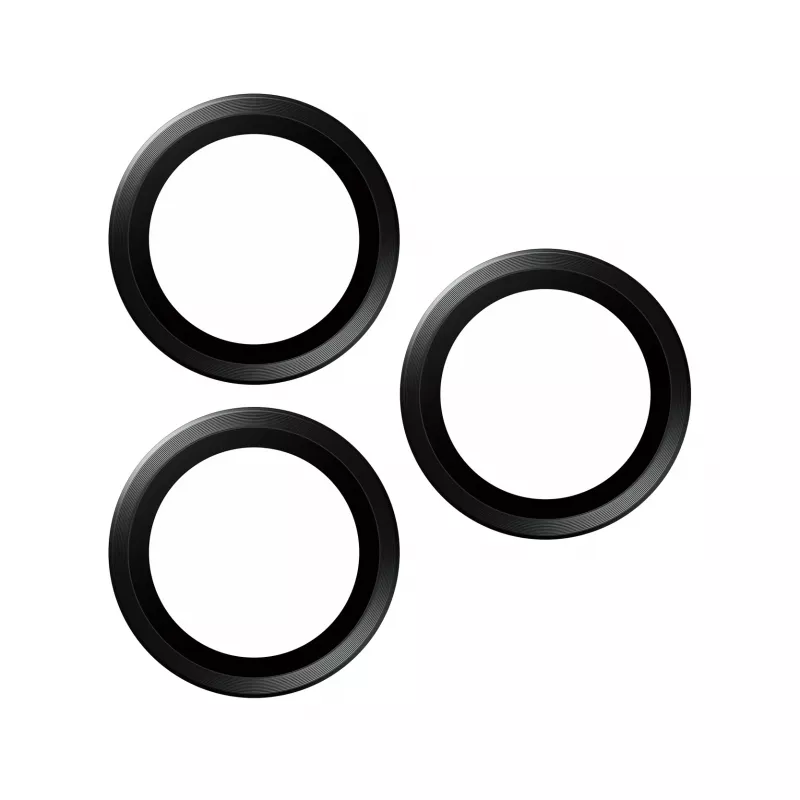 PanzerGlass® Hoops® Metal kameralinssin suojus musta iPhone 15 Pro | 15 Pro Max