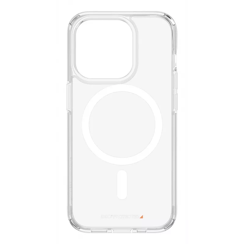 PanzerGlass ® HardCase läpinäkyvä valkoinen MagSafe & D3O® iPhone 15 Pro