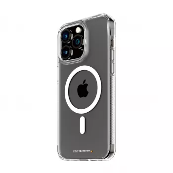 PanzerGlass ® HardCase läpinäkyvä valkoinen MagSafe & D3O® iPhone 15 Pro Max