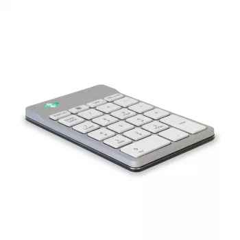R-Go Tools numeronäppäimistö R-Go Numpad Break, ergonominen numeronäppäimistö Break-ohjelmistolla, Bluetooth, valkoinen