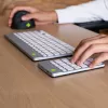 R-Go Tools numeronäppäimistö R-Go Numpad Break, ergonominen numeronäppäimistö Break-ohjelmistolla, Bluetooth, valkoinen