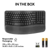 Logitech Wave Keys for Business ergonominen näppäimistö täysikokoinen langaton