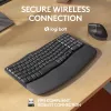 Logitech Wave Keys for Business ergonominen näppäimistö täysikokoinen langaton