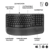Logitech Wave Keys for Business ergonominen näppäimistö täysikokoinen langaton
