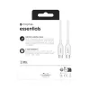 mophie essentials latauskaapeli | 1 m USB-kaapeli USB 2.0 USB-C valkoinen