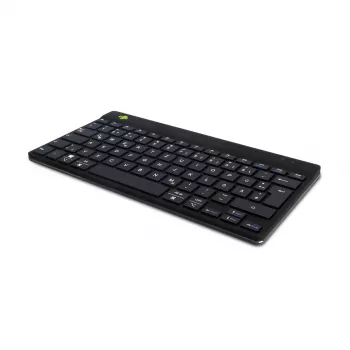 R-Go Tools ergonominen näppäimistö R-Go Compact Break, kompakti näppäimistö tauko-ohjelmistolla, QWERTZ (DE), Bluetooth, musta