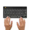 R-Go Tools ergonominen näppäimistö R-Go Compact Break, kompakti näppäimistö tauko-ohjelmistolla, QWERTZ (DE), Bluetooth, musta