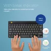 R-Go Tools ergonominen näppäimistö R-Go Compact Break, kompakti näppäimistö tauko-ohjelmistolla, QWERTZ (DE), Bluetooth, musta