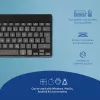 R-Go Tools ergonominen näppäimistö R-Go Compact Break, kompakti näppäimistö tauko-ohjelmistolla, QWERTZ (DE), Bluetooth, musta