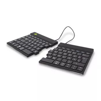 R-Go Tools ergonominen näppäimistö R-Go Split Break tauko-ohjelmistolla, ergonominen jaettu näppäimistö, QWERTZ (DE), Bluetooth, musta