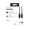 USB-C - USB-C latauskaapeli 1 m — Zagg International mophie essentials, USB 2.0, musta