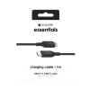USB-C - USB-C latauskaapeli 1 m — Zagg International mophie essentials, USB 2.0, musta