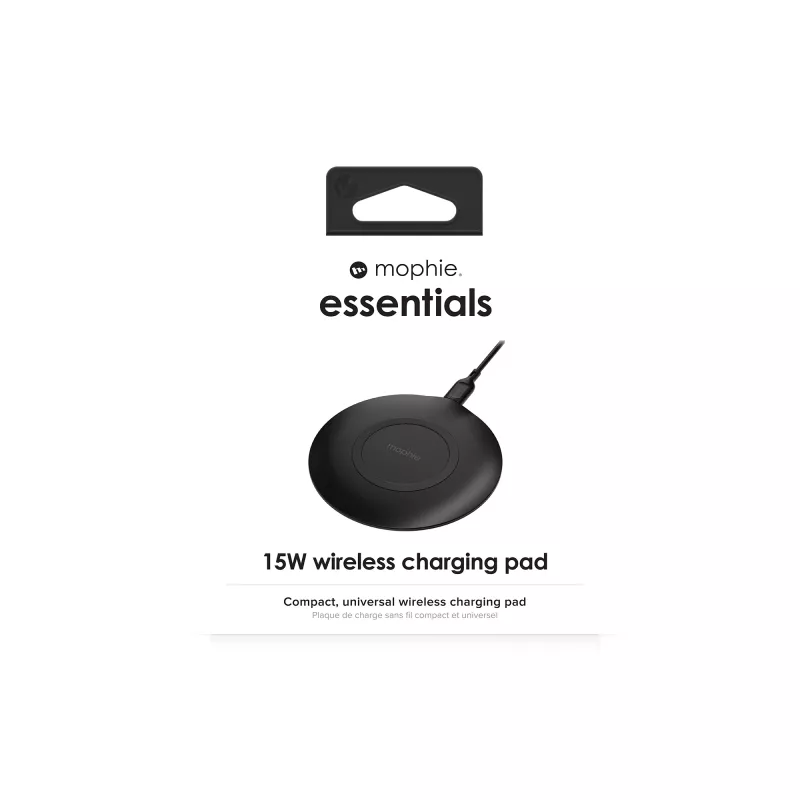 mophie essentials langaton latausalusta 15 W älypuhelin musta USB sisäkäyttöön