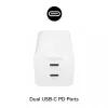 Virtalähde Zagg 50W 2x USB-C valkoinen — Zagg mophie essentials