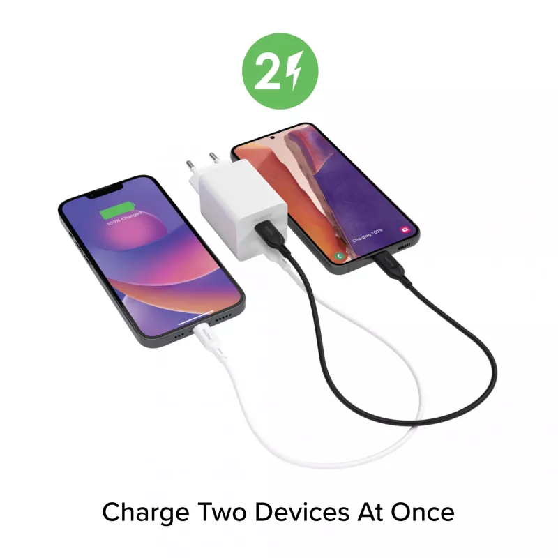 Virtalähde Zagg 50W 2x USB-C valkoinen — Zagg mophie essentials
