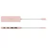 USB-C-keskitin j5create JCH342ER-N 4-porttinen Type-C Type-A Gen 2 10000 Mbit/s rose