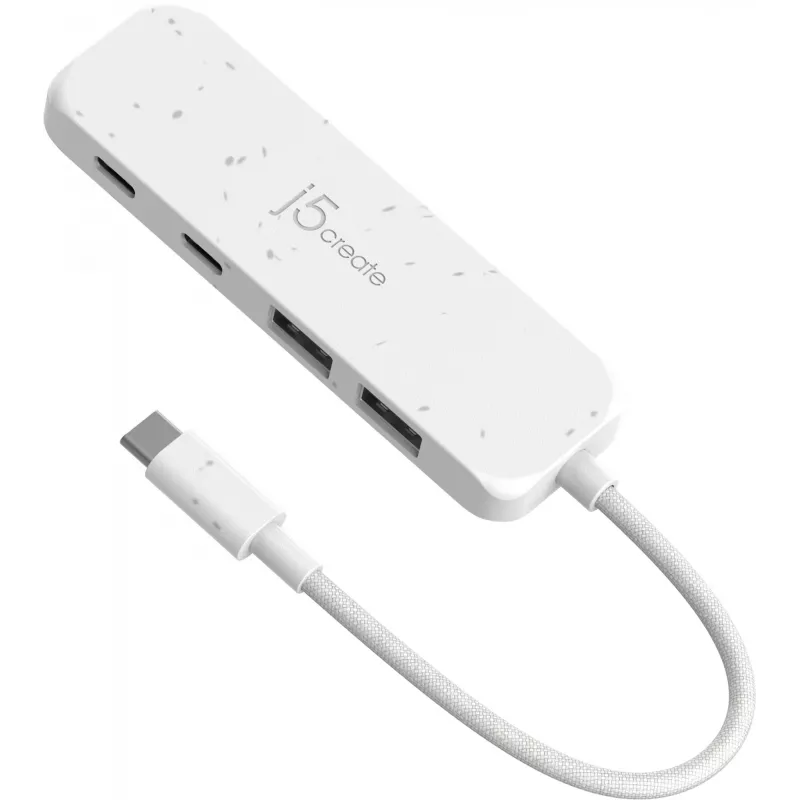 j5create ympäristöystävällinen USB-C - 4-porttinen Type-C & Type-A Gen 2 -keskitin