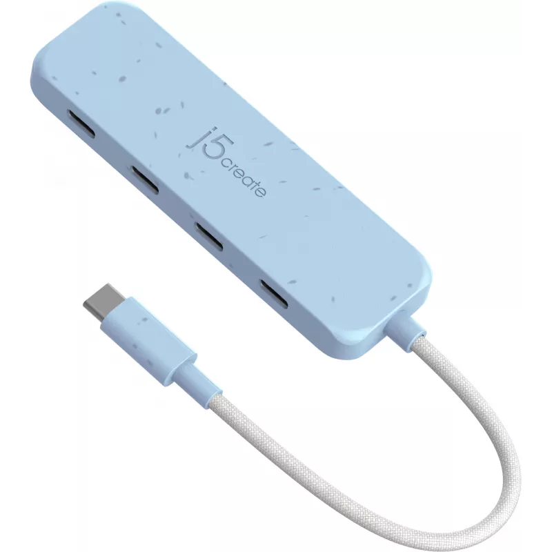 USB-C-keskitin j5create JCH345EC-N 4-porttinen Type-C Gen 2 10000 Mbit/s