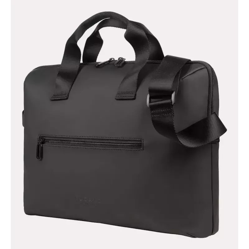 Tucano Gommo BGOM15-BK kannettavan tietokoneen laukku 15,6 tuuman kannettaville ja MacBook Pro 16 tuumalle (40,6 cm), vettä hylkivä kierrätysmateriaali, olkahihna, musta