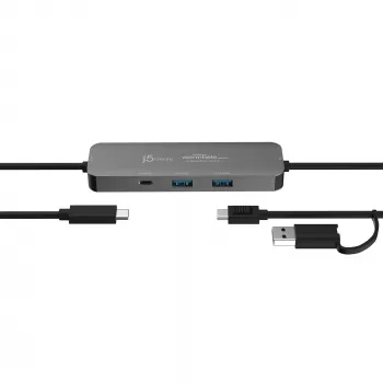 j5create JCH462 Wormhole Switch™ Display Sharing Hub, musta