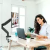 j5create JTSA101 ergonominen näyttöteline musta pöytäkiinnike pöytäläpivienti 8 kg 17–32 inch