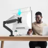 j5create JTSA101 ergonominen näyttöteline musta pöytäkiinnike pöytäläpivienti 8 kg 17–32 inch