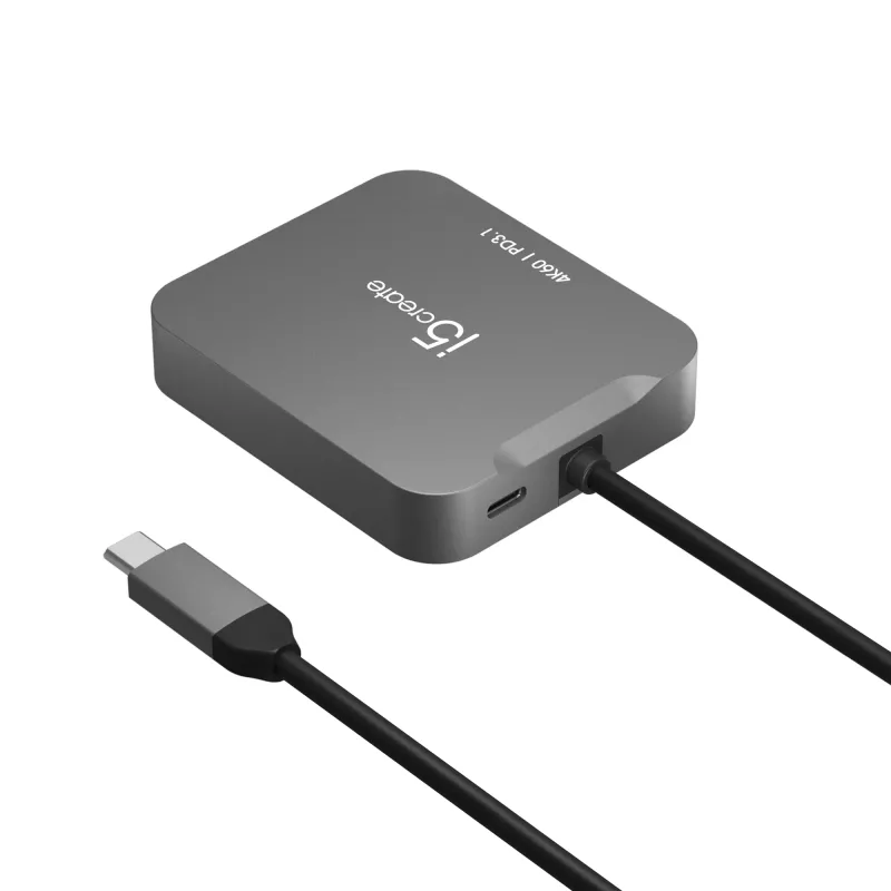 j5create JCD3191 4K60 Elite USB-C® matkasovitin, musta