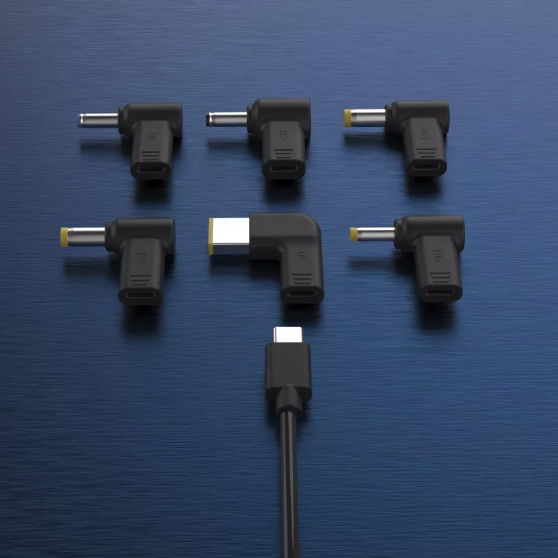 j5create JUP1565DC 67W GaN PD USB-C® Mini-laturi 6 DC-liitintyypillä – EU, musta