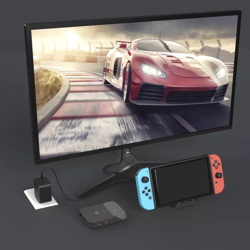 j5create JCD620 Mini-telakka Nintendo Switch™ -konsolille, musta