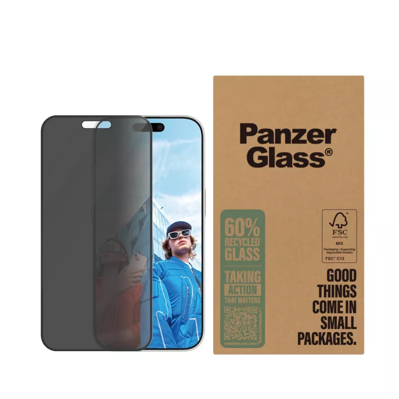 PanzerGlass tietosuojakalvo iPhone 16 Pro Ultra-Wide Fit…