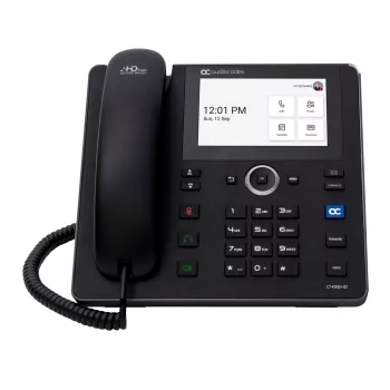 AudioCodes Teams C455HD IP-puhelin PoE GbE musta, IP-puhelin, musta, johdollinen käsiluuri, Android, SIP info, 8 linjaa