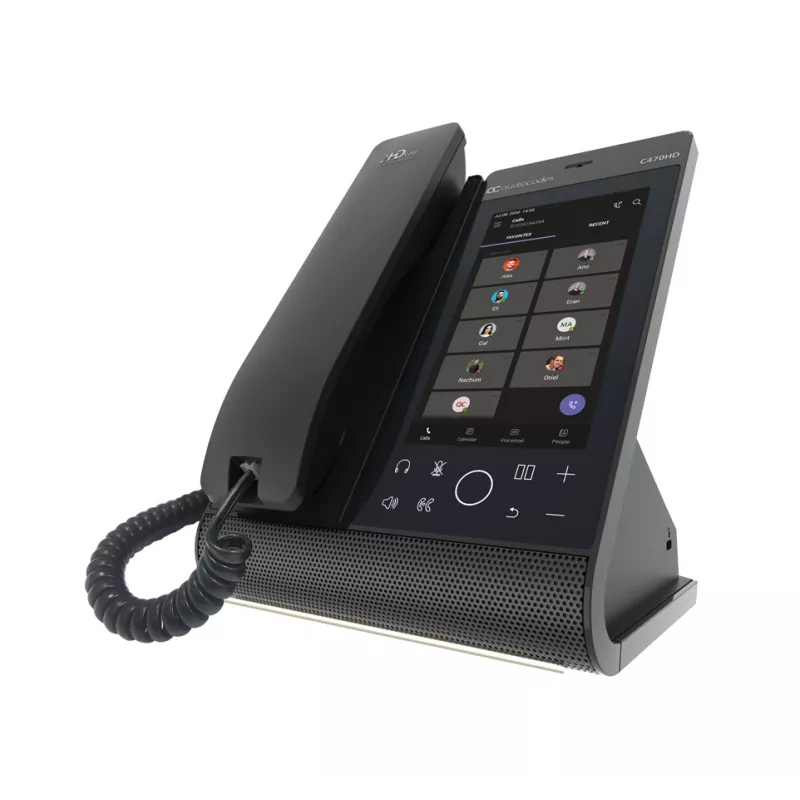 IP-puhelin AudioCodes Teams C470HD PoE GbE johdollinen käsiluuri Android