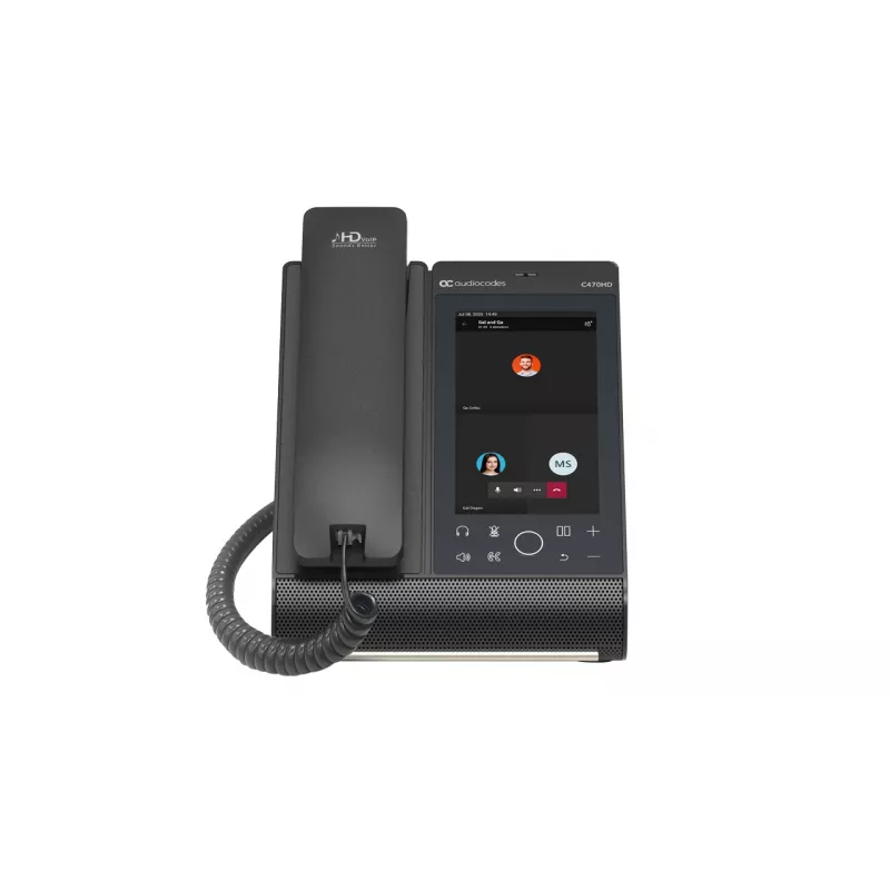 IP-puhelin AudioCodes Teams C470HD PoE GbE johdollinen käsiluuri Android