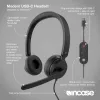 Incase Designed by Microsoft Modern USB-C Headset johdollinen kuulokemikrofoni pääpanta toimisto/callcenter USB Type-C musta