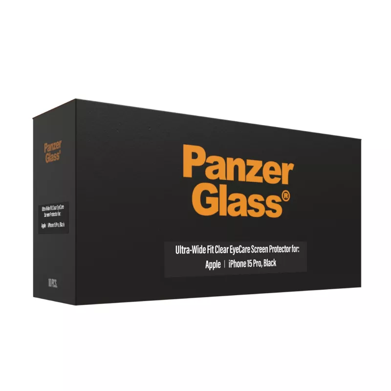 PanzerGlass EyeCare näytönsuoja iPhone 15 Pro Ultra-Wide Fit iskunkestävä