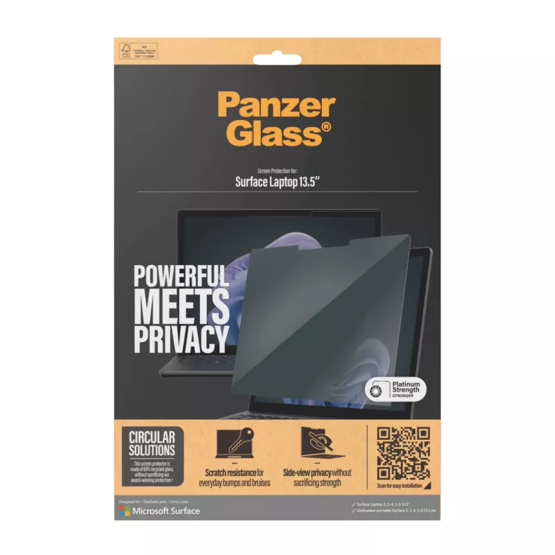 PanzerGlass® näkösuojasuodatin Microsoft Surface Laptop 13.5'' | 6 | 5 | 4 | 3 | 2